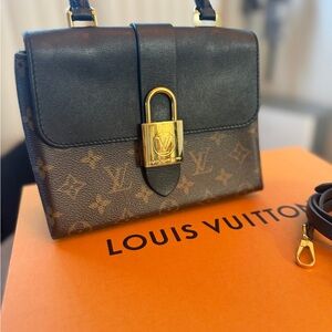 Louis Vuitton Black and Brown Crossbody Bag